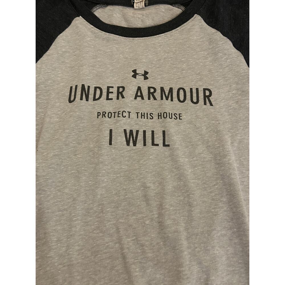 Under Armour Protect this house I will 3/4 sleeve tshirt SZ XS?